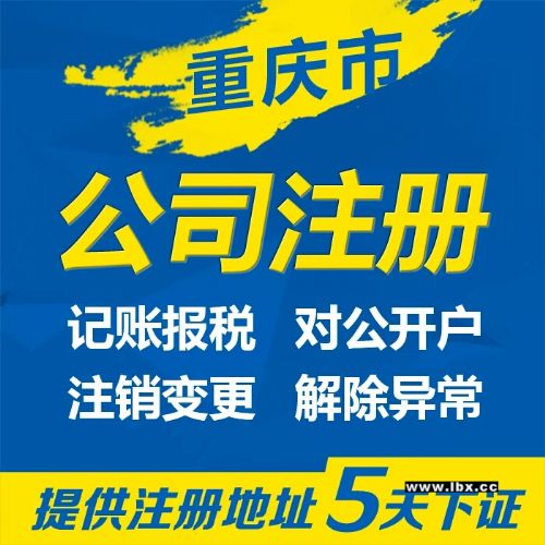 重慶公司注冊個體工商注冊網店執照代辦